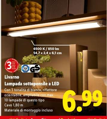 Livarno Lampada sottopensile a LED