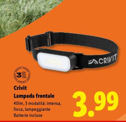 Crivit Lampada frontale