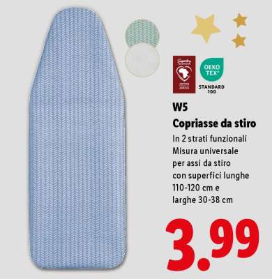 W5 Copriasse da stiro