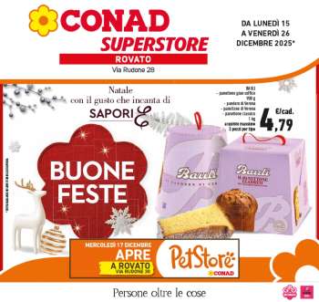 Volantino Conad Superstore - 15/12/2025 - 26/12/2025.