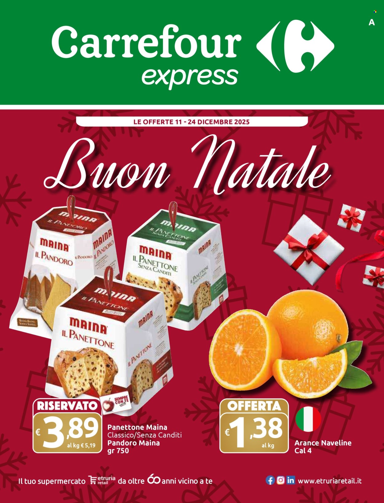 Volantino Carrefour - 11/12/2025 - 24/12/2025. Pagina 1