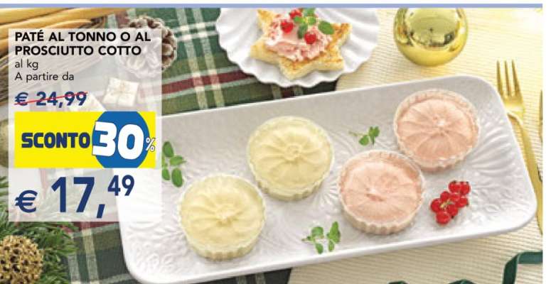 PATÉ AL TONNO O AL PROSCIUTTO COTTO