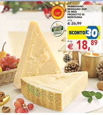 PARMIGIANO REGGIANO DOP 24 MESI PRODOTTO DI MONTAGNA
