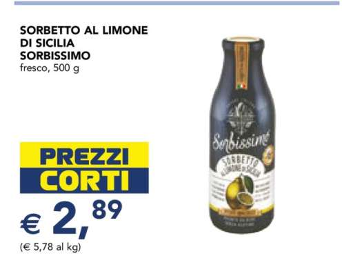 Sorbetto al Limone di Sicilia Sorbissimo