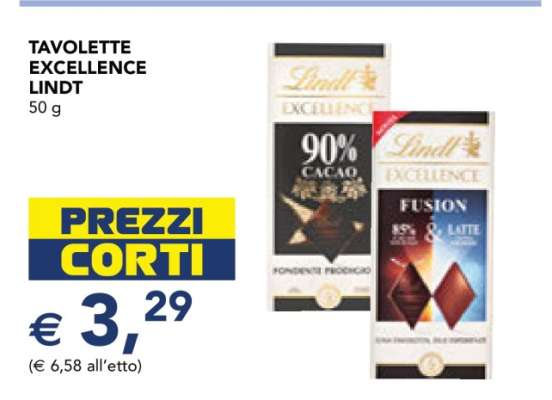 Tavolette Excellence Lindt