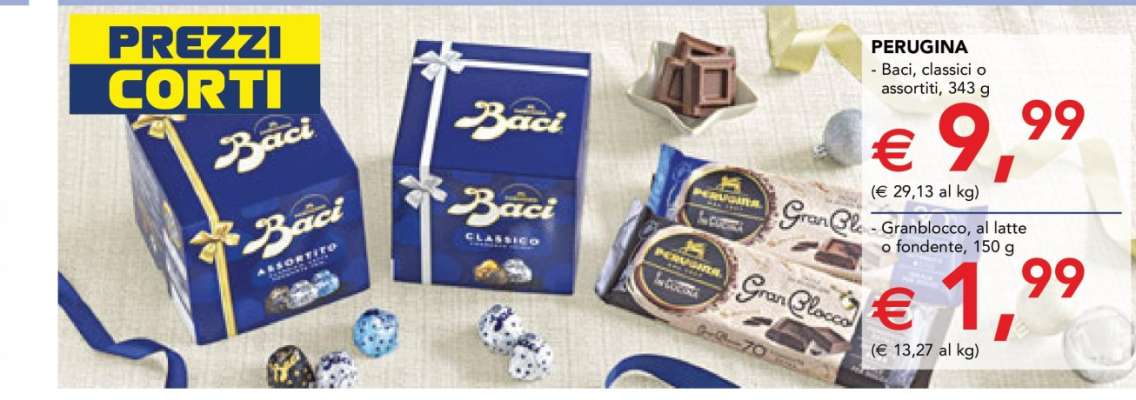 PERUGINA - Baci, classici o assortiti