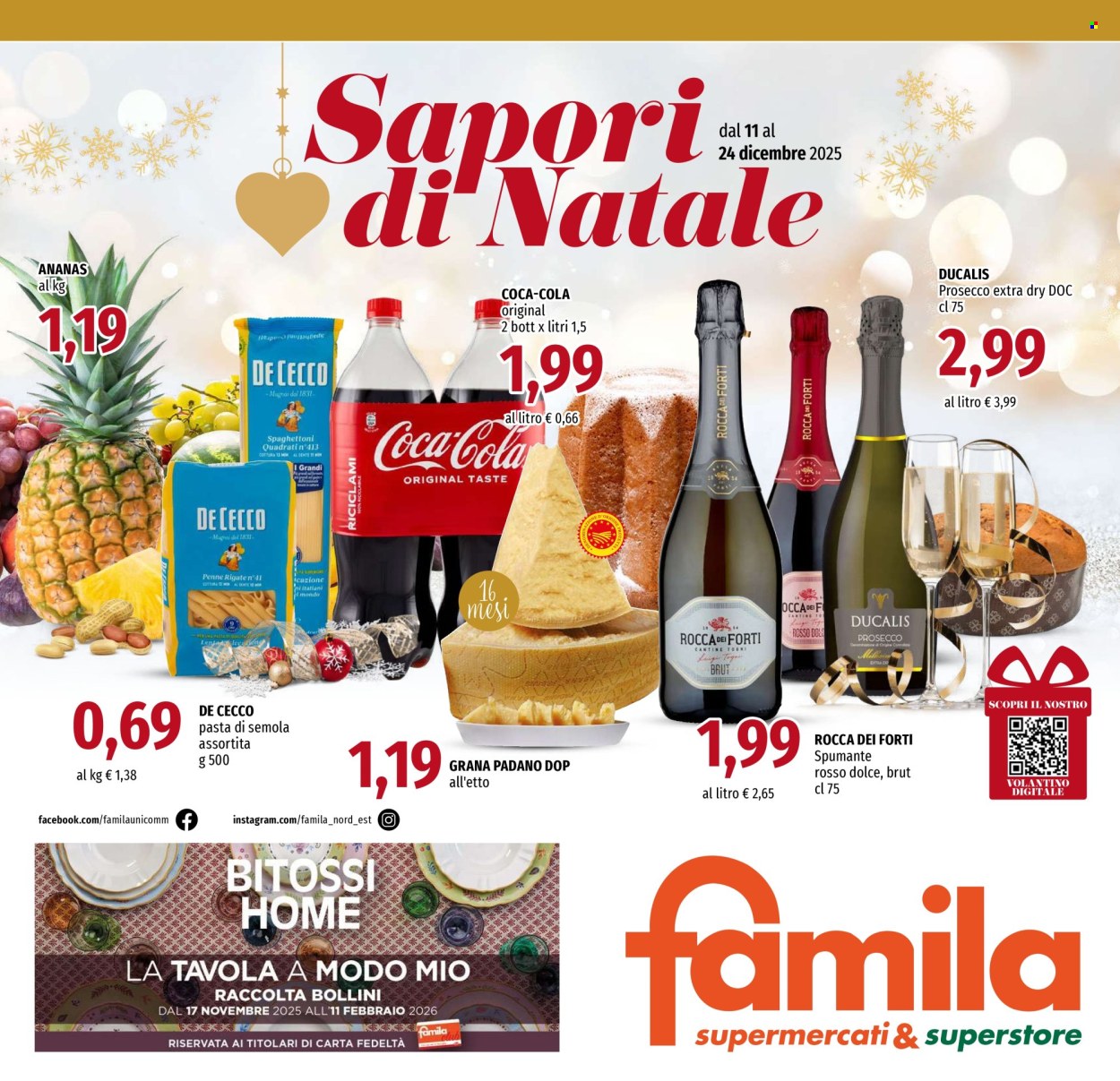 Volantino Famila - 11/12/2025 - 24/12/2025. Pagina 1