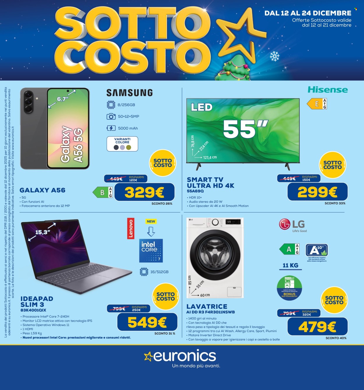 Volantino Euronics - 12/12/2025 - 24/12/2025. Pagina 1