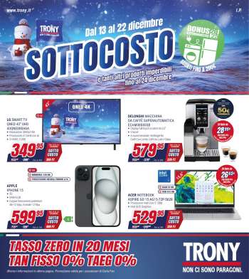 Volantino Trony - 13/12/2025 - 22/12/2025.