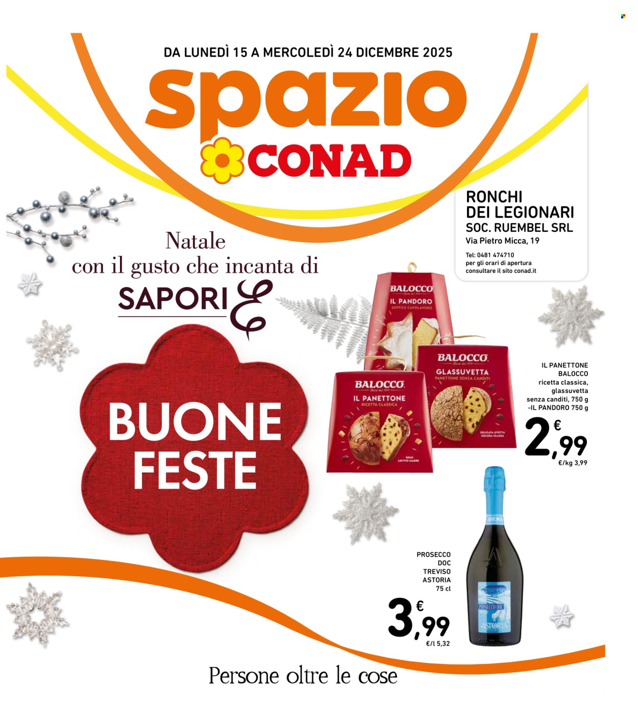 Volantino Spazio Conad - 15/12/2025 - 24/12/2025. Pagina 1