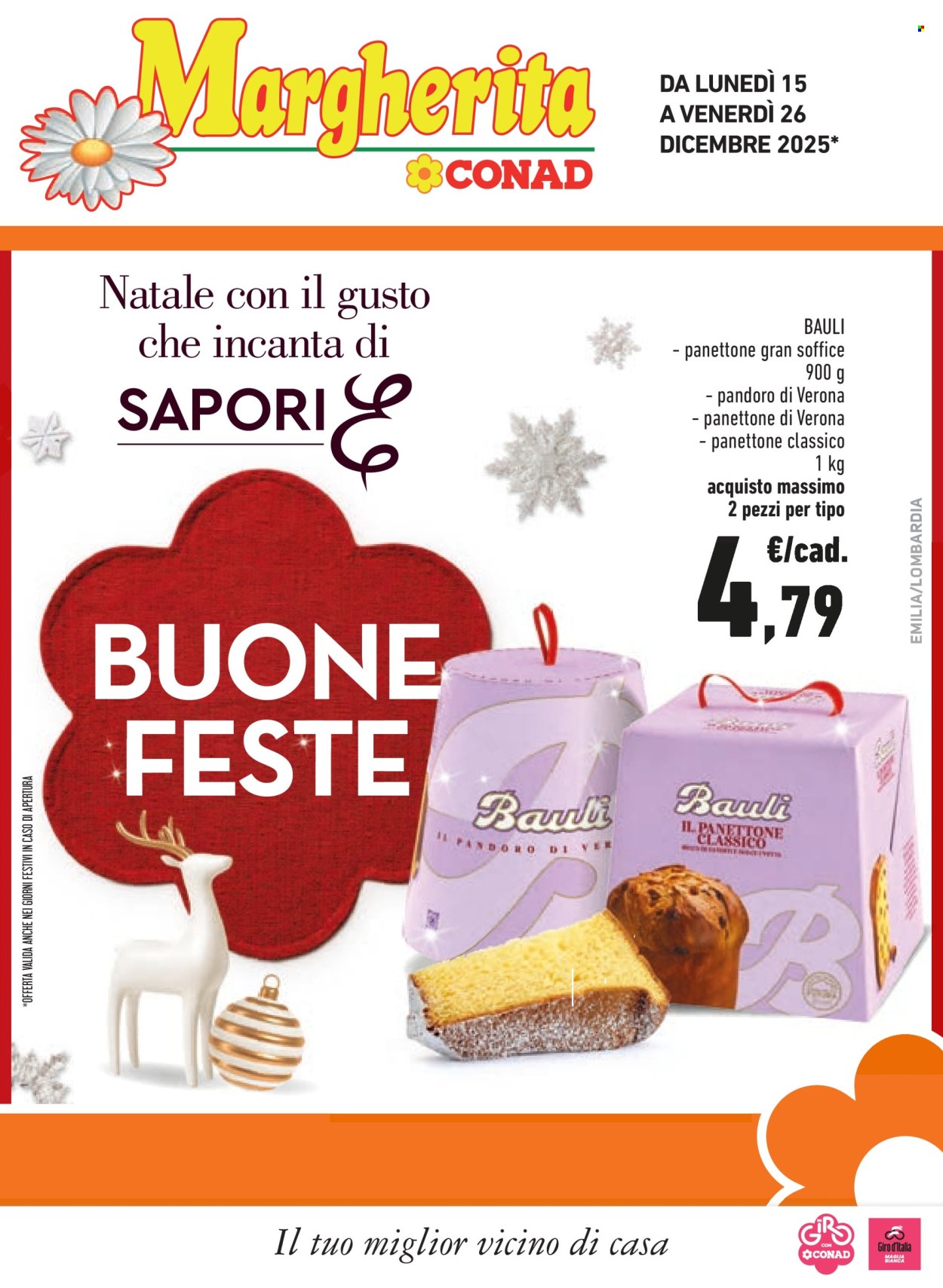 Volantino Margherita Conad - 15/12/2025 - 26/12/2025. Pagina 1