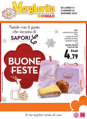 Volantino Margherita Conad - 15/12/2025 - 26/12/2025.
