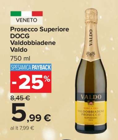 Prosecco Superiore DOCG Valdobbiadene Valdo