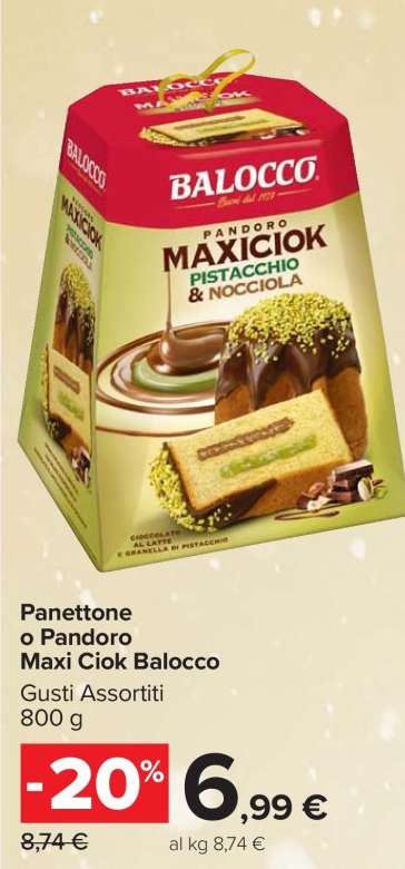 Panettone o Pandoro Maxi Ciok Balocco