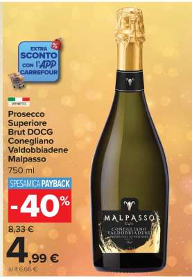 Prosecco Superiore Brut DOCG Conegliano Valdobbiadene Malpasso