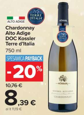 Chardonnay Alto Adige DOC Kossler Terre d’Italia
