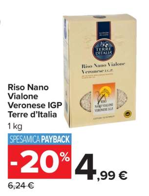 Riso Nano Vialone Veronese IGP Terre d’Italia