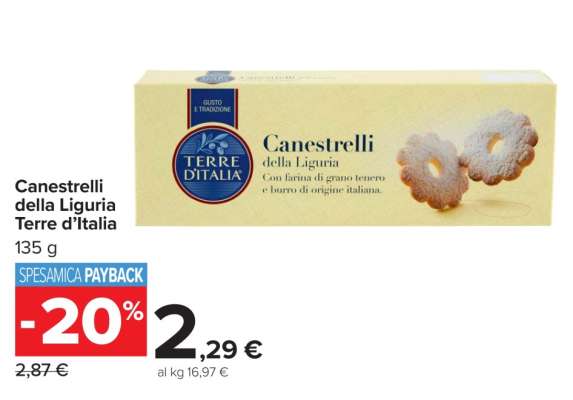 Canestrelli della Liguria Terre d’Italia