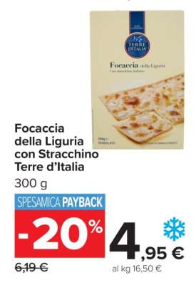 Focaccia della Liguria con Stracchino Terre d’Italia