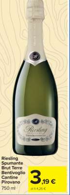 Riesling Spumante Brut Terre Bentivoglio Cantine Pirovano