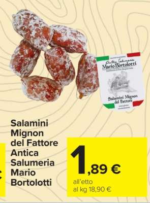 Salamini Mignon del Fattore Antica Salumeria Mario Bortolotti