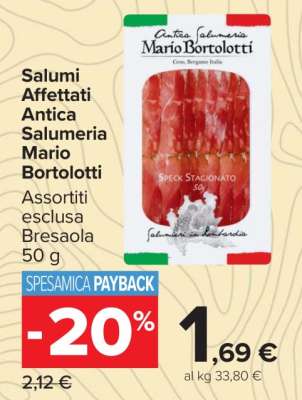 Salumi Affettati Antica Salumeria Mario Bortolotti