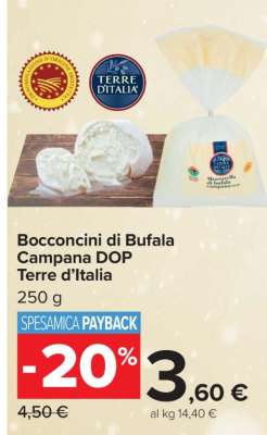 Bocconcini di Bufala Campana DOP Terre d’Italia
