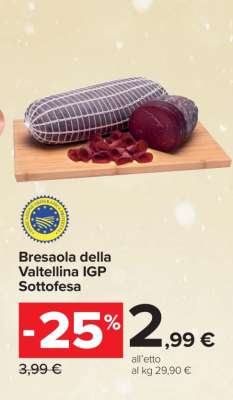Bresaola della Valtellina IGP Sottofesa