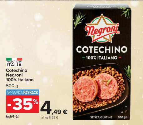 Cotechino Negroni 100% Italiano