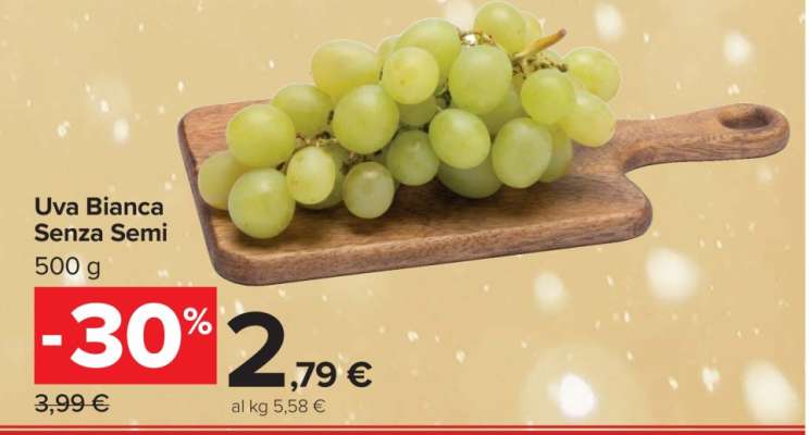 Uva bianca senza semi