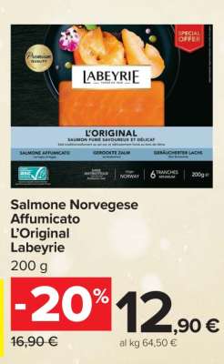 Salmone Norvegese Affumicato L’Original Labeyrie