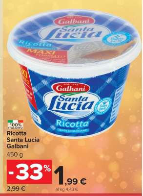 RICOTTA SANTA LUCIA GALBANI