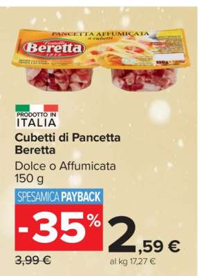 Cubetti di Pancetta Beretta