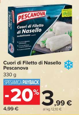 Cuori di Filetto di Nasello Pescanova