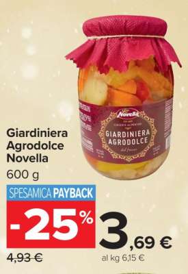 Giardiniera Agrodolce Novella