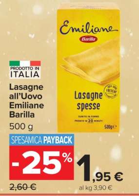 Lasagne all'uovo Emiliane Barilla