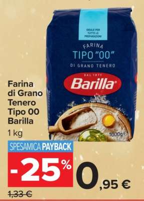 Farina di Grano Tenero Tipo 00 Barilla
