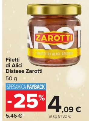 Filetti di Alici Distese Zarotti