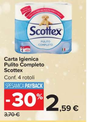 Carta Igienica Pulito Completo Scottex