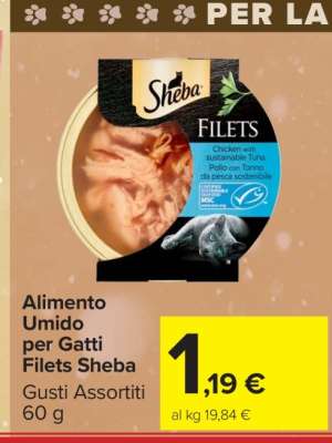 Alimento umido per gatti Filets Sheba