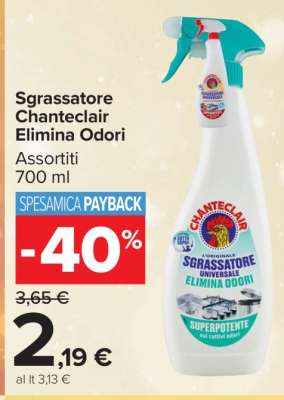 Sgrassatore Chanteclair Elimina Odori