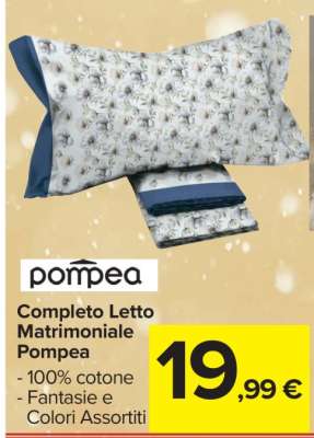 Completo Letto Matrimoniale Pompea
