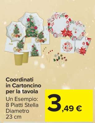 Coordinati in Cartoncino per la tavola