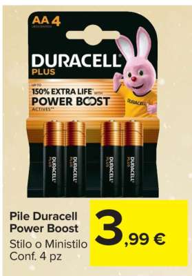 Pile Duracell Power Boost
