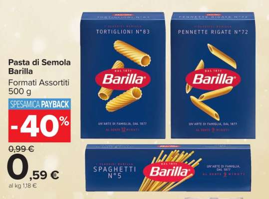 PASTA DI SEMOLA BARILLA