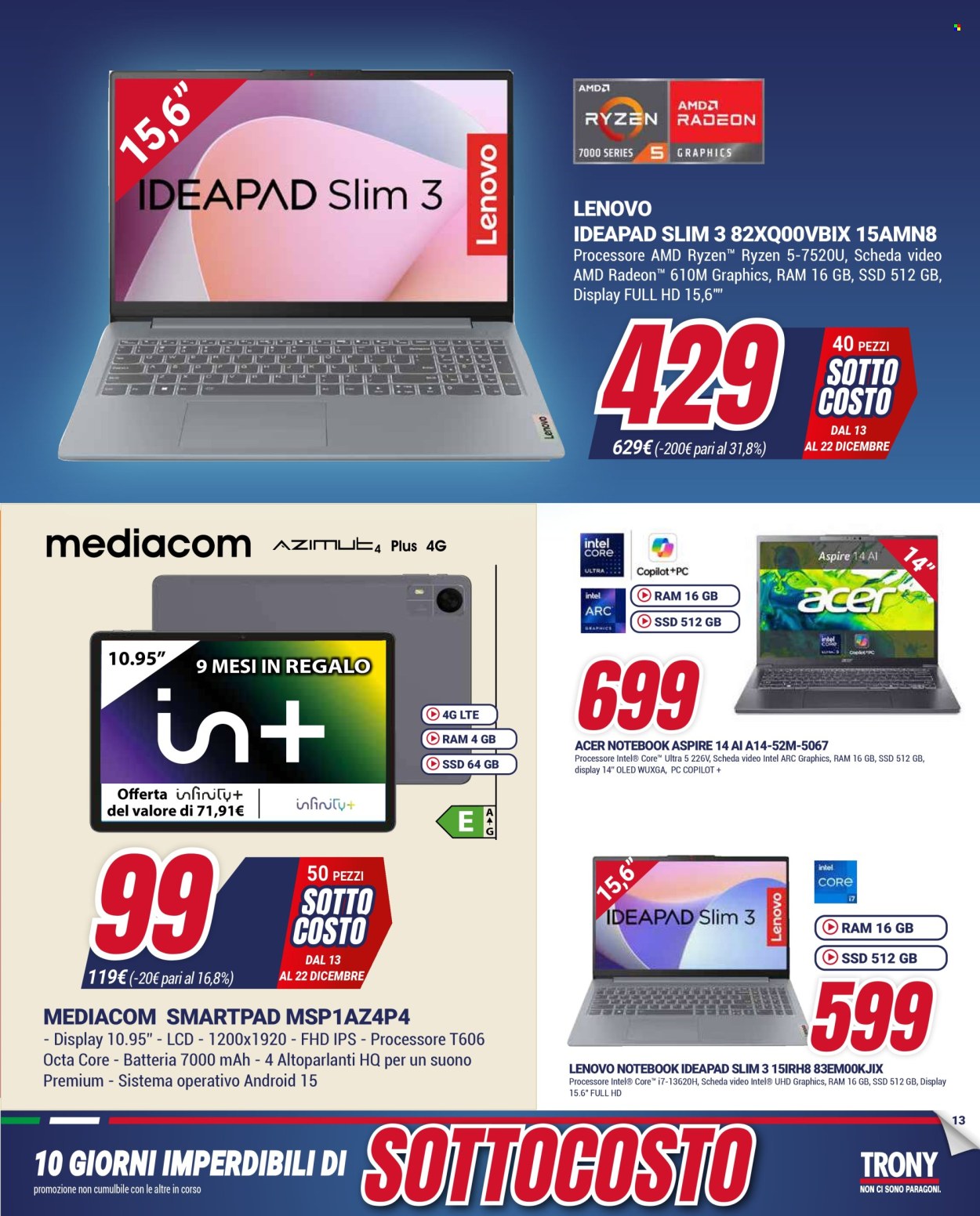 Volantino Trony - 13/12/2025 - 22/12/2025. Pagina 13