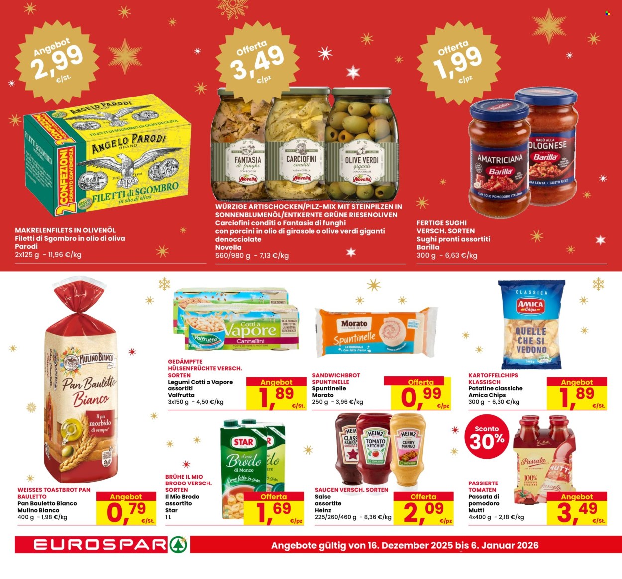 Volantino Eurospar - 16/12/2025 - 6/1/2026. Pagina 22
