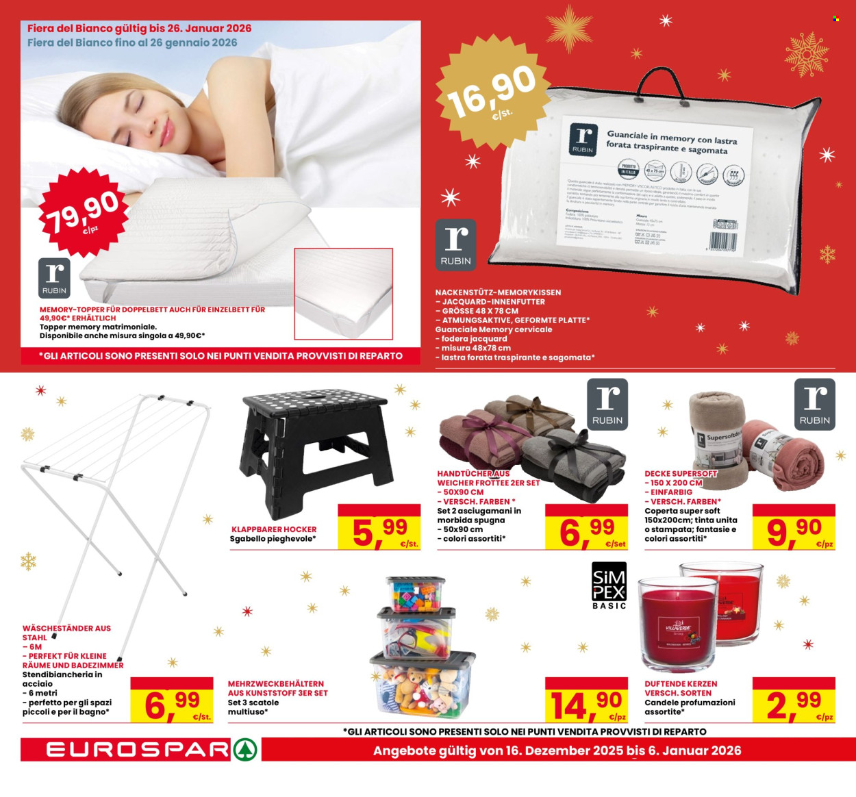 Volantino Eurospar - 16/12/2025 - 6/1/2026. Pagina 26