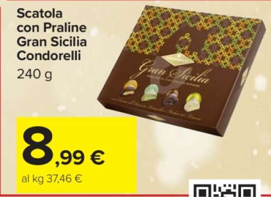 Scatola con Praline Gran Sicilia Condorelli
