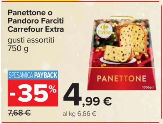 Panettone o Pandoro Farciti Carrefour Extra